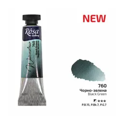Akvarelové barvy Rosa 10 ml 760 black green